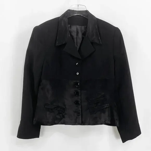 Vintage 1990s Black Blazer Suit Jacket - Picture 8 of 8